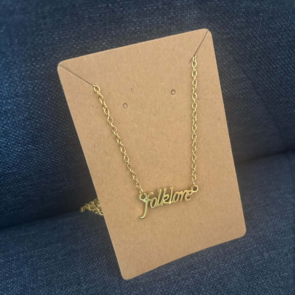Taylor swift inspired folklore necklace